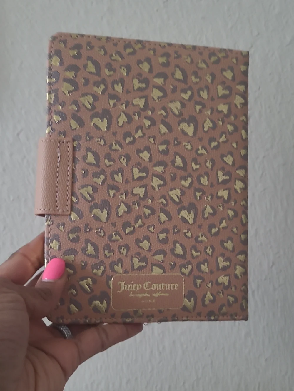 Juicy Couture Pink Notebook with Gold Heart Pen